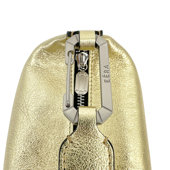 EERA Metallic Moon Bag in Laminated Gold - Picture 12 of 16